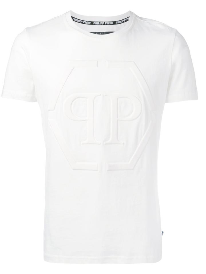 Philipp Plein - Embossed Logo T-shirt - Men - Cotton - Xxl, White, Cotton