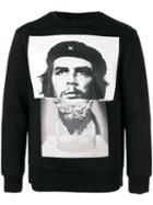 Neil Barrett Graphic Print Sweatshirt, Men's, Size: Xs, Black, Viscose/polyurethane