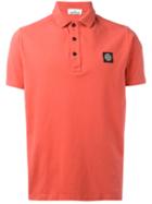 Stone Island Classic Polo Shirt, Men's, Size: Small, Pink/purple, Cotton/spandex/elastane