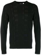 Ps By Paul Smith Rainbow Stitch Detail Sweater - Black