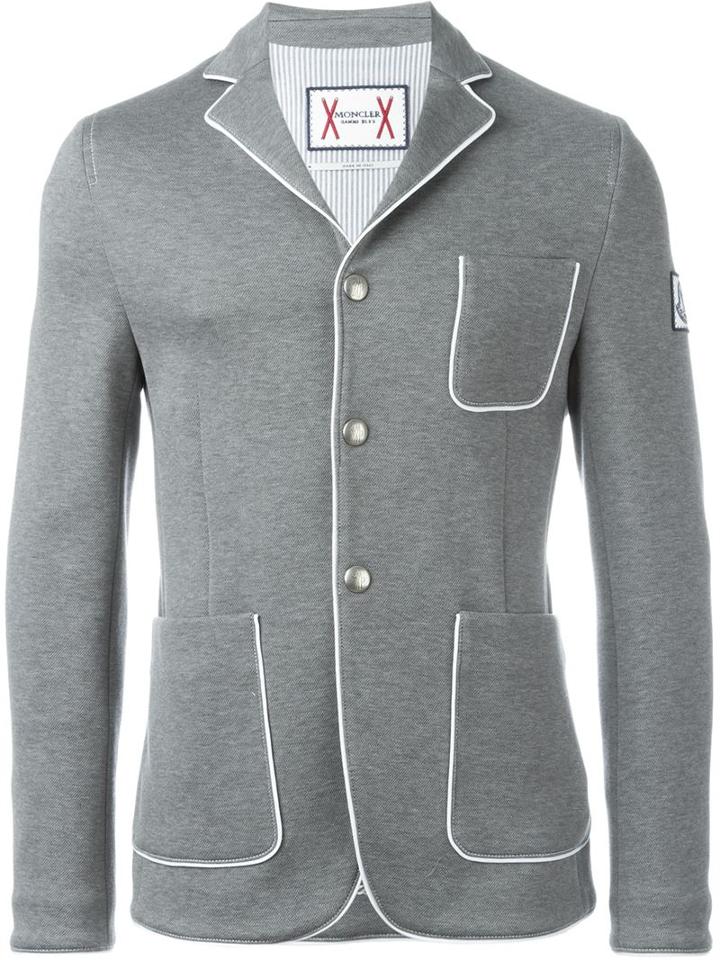 Moncler Gamme Bleu Piped Blazer