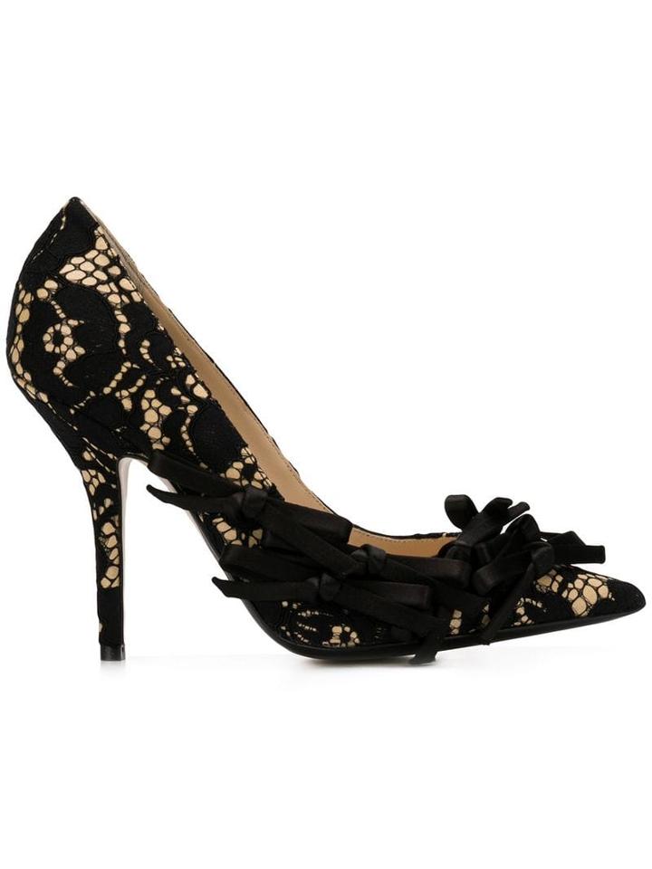 Nº21 High Lace Pumps - Black