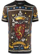 Dolce & Gabbana Dg King Printed T-shirt - Brown