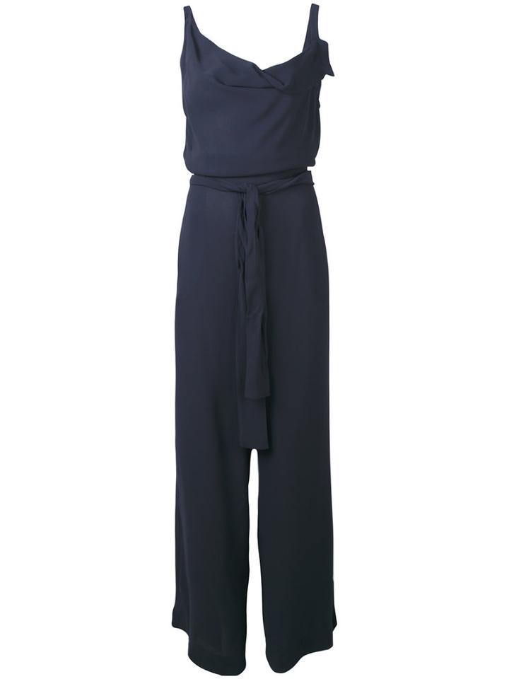 Vivienne Westwood Red Label - Loose-fit Belted Jumpsuit - Women - Viscose - 42, Blue, Viscose