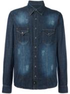 Philipp Plein Hiva Denim Shirt, Men's, Size: Medium, Blue, Cotton