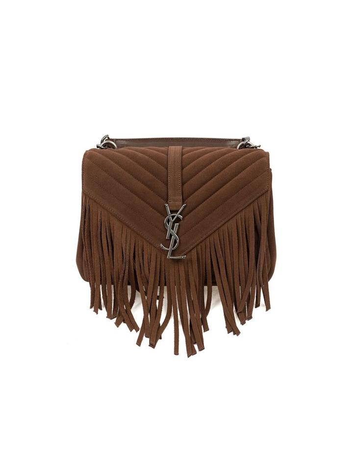 Saint Laurent 'collège Monogram' Tote, Women's, Brown