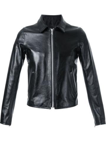Hl Heddie Lovu 'riders' Leather Jacket, Men's, Size: 0, Black, Cupro/calf Leather