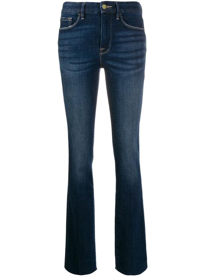 Frame Le Mini Bootleg Jeans - Blue