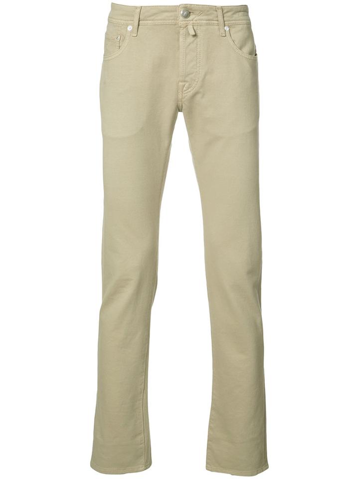 Jacob Cohen - Chino Trousers - Men - Cotton/spandex/elastane - 40, Brown, Cotton/spandex/elastane