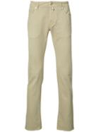 Jacob Cohen - Chino Trousers - Men - Cotton/spandex/elastane - 40, Brown, Cotton/spandex/elastane