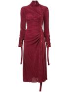 Dalood Buttoned Dress - Red