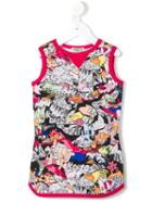 Kenzo Kids Cartoon Print Dress, Girl's, Size: 6 Yrs