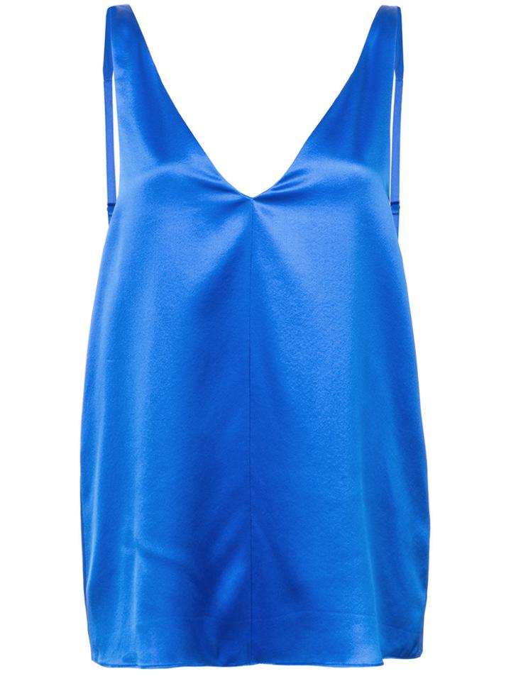 Tibi V Neck Camisole - Blue