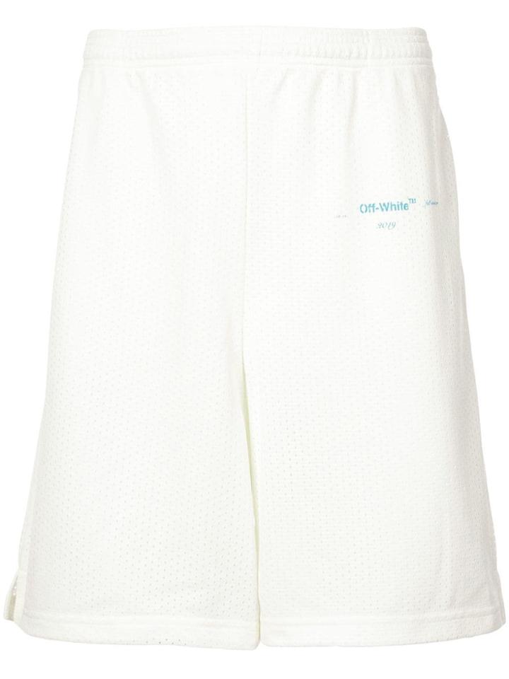 Off-white Logo Printed Track Shorts