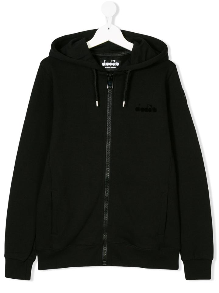 Diadora Junior Logo Hoodie - Black