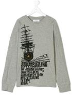 John Galliano Kids Printed Top - Grey