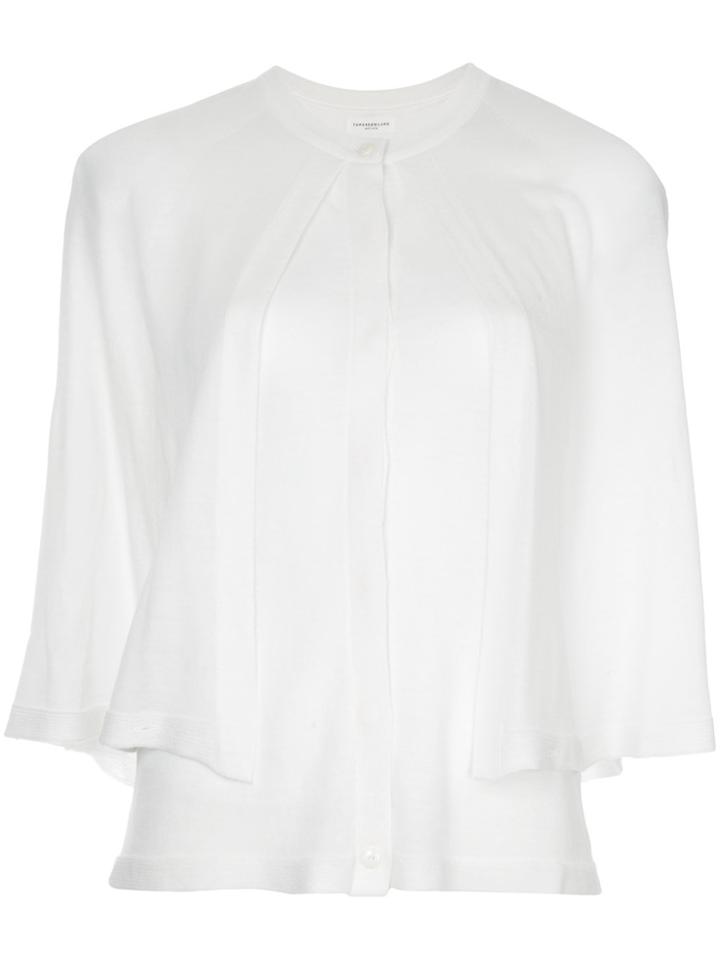 Tomorrowland Cape Layer Cardigan - White