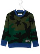 Diesel Kids 'kroxi' Jumper, Boy's, Size: 10 Yrs, Green