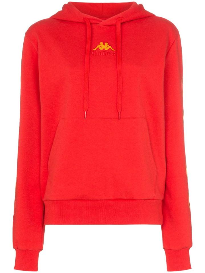 Charm's X Kappa Flame Print Stretch-cotton Hoodie - Red