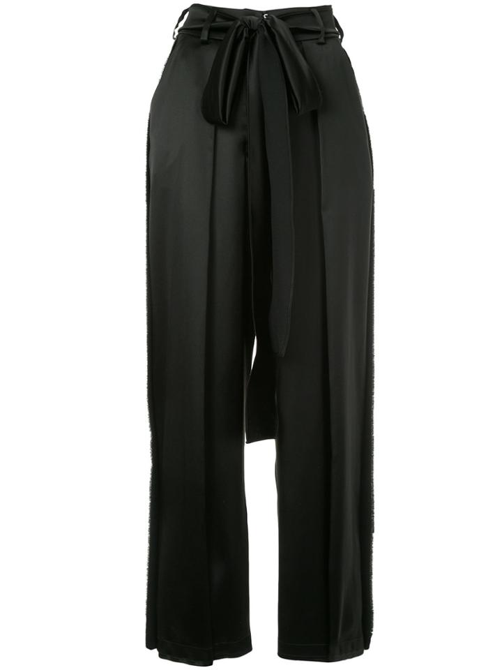 Tatuna Nikolaishvili High-waisted Wide Trousers - Black