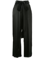 Tatuna Nikolaishvili High-waisted Wide Trousers - Black