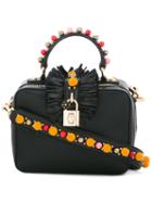 Dolce & Gabbana - Embellished Mini Shoulder Bag - Women - Calf Leather - One Size, Black, Calf Leather