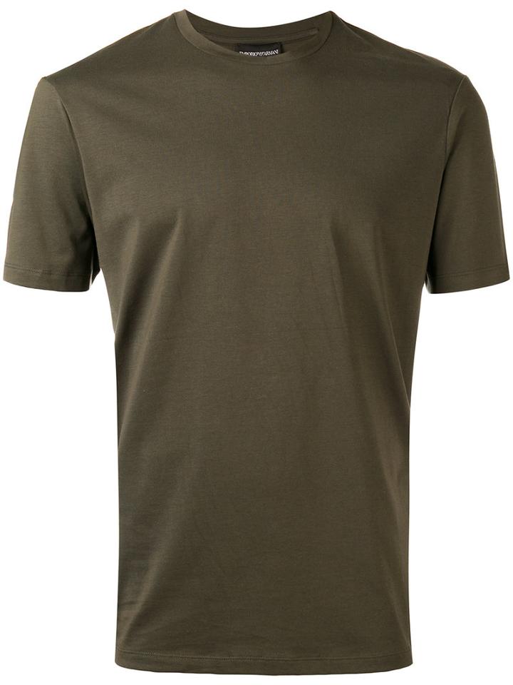 Classic T-shirt - Men - Cotton - M, Green, Cotton, Emporio Armani
