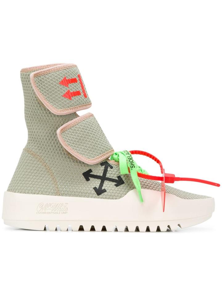 Off-white Off-white - Woman - Moto Wrap Sneaker Light Grey Black