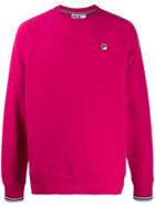 Fila Logo Patch Relaxed-fit Sweatshirt - Pink