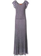 Missoni Metallic-effect Long Dress - Purple