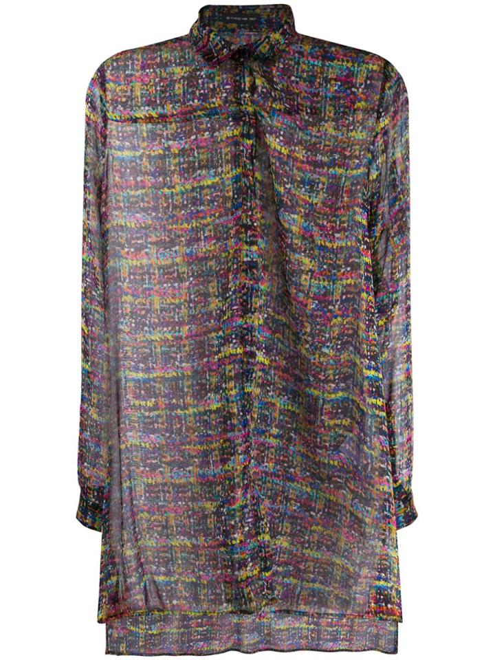 Etro Sheer Embroidered Blouse - Black