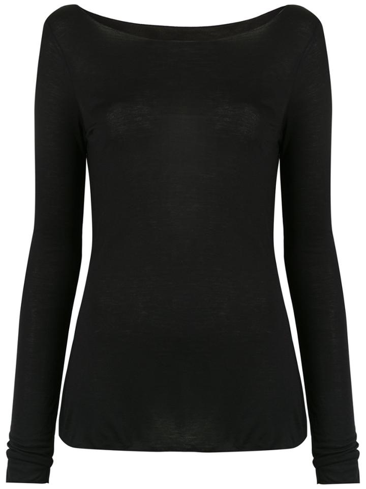 Track & Field Long Sleeved T-shirt - Black