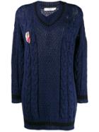 Mr & Mrs Italy Chunky Knit Jumper - Blue