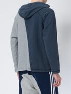 Greg Lauren Two-tone Hoodie - Blue