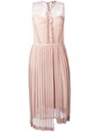 No21 - Shift Dress - Women - Silk/acetate - 42, Nude/neutrals, Silk/acetate