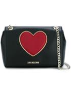 Love Moschino Heart Crossbody Bag, Women's, Black, Polyurethane/viscose