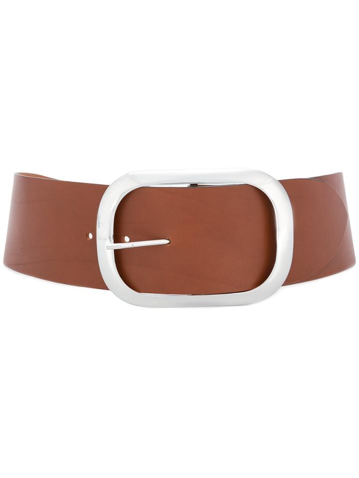 Erika Cavallini Classic Buckled Belt - Brown