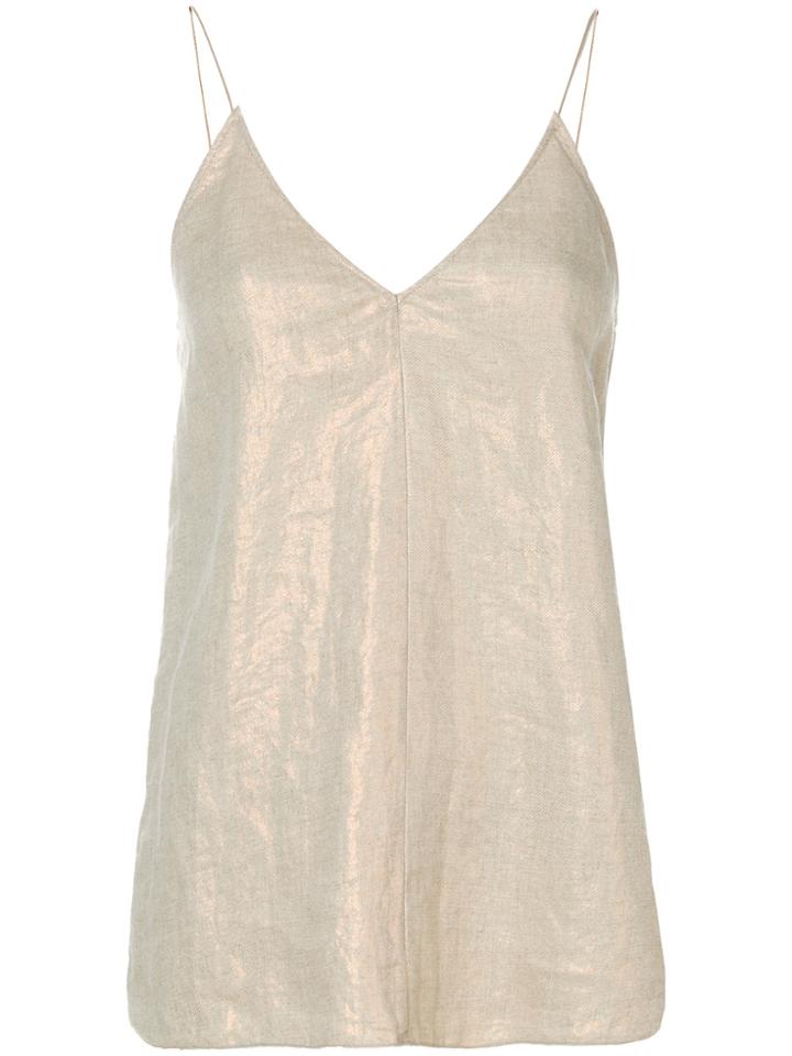 Forte Forte Spaghetti Strap Top - Nude & Neutrals