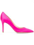 Gianvito Rossi Pointed Toe Pumps - Pink & Purple