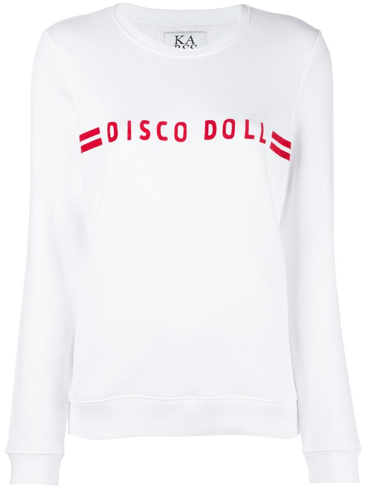 Zoe Karssen Slogan Front Sweater - White