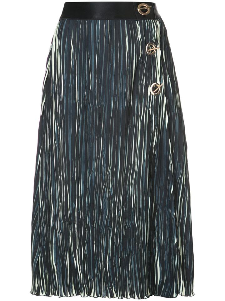 Derek Lam 10 Crosby Pleated Skirt - Black