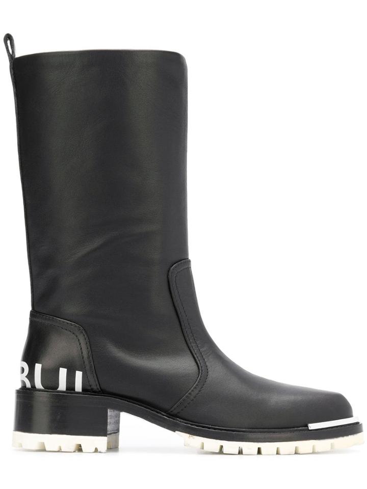 Barbara Bui Round Toe Knee Boots - Black