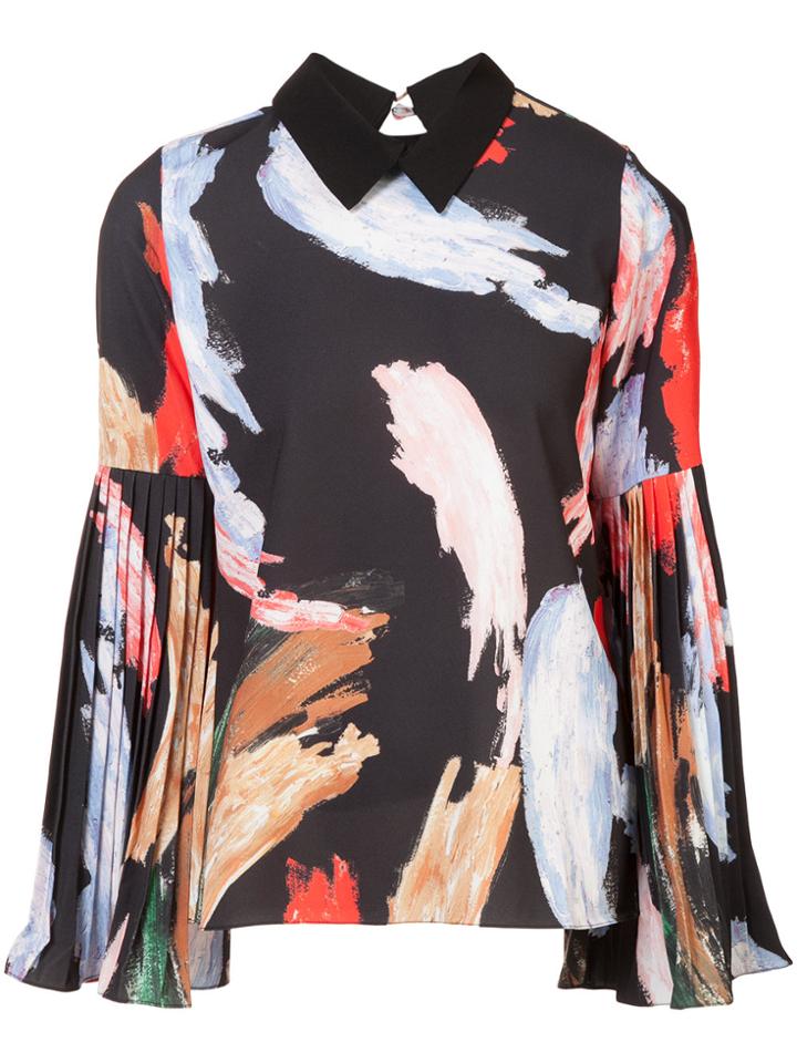 Patbo Brushstroke Blouse - Black
