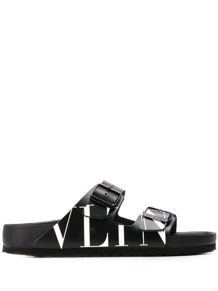 Valentino X Birkenstock Vlnt Slides - Black