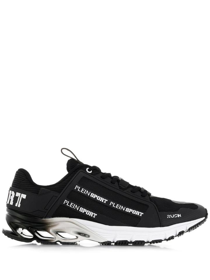 Plein Sport Logo Print Trainers - Black