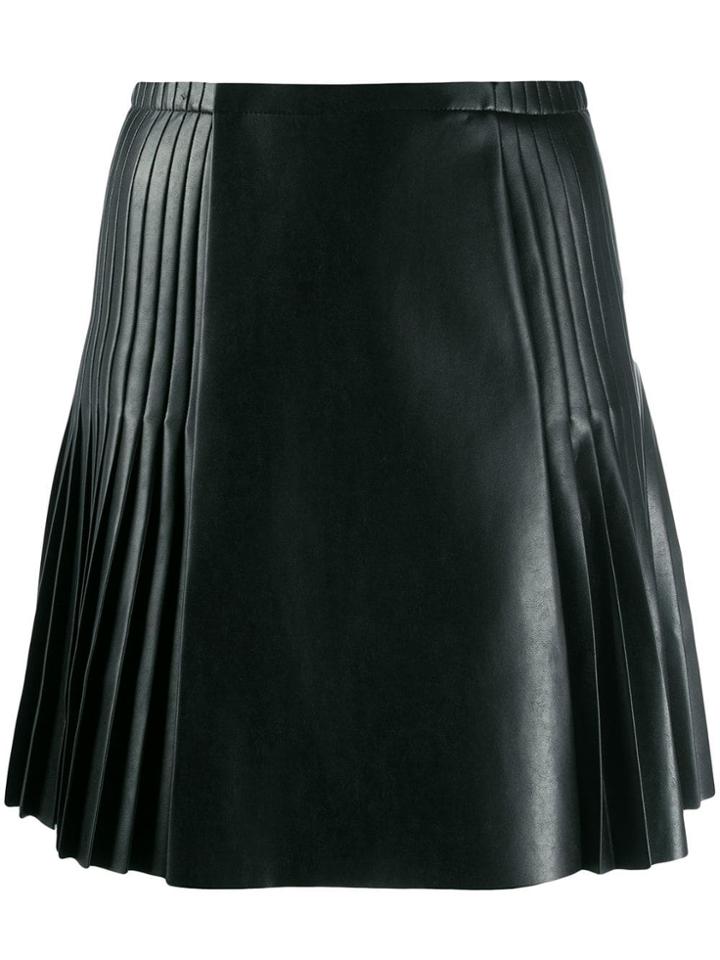 Ermanno Scervino Panelled Pleated Skirt - Black