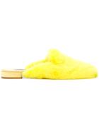 Natasha Zinko Round Toe Slippers - Yellow & Orange