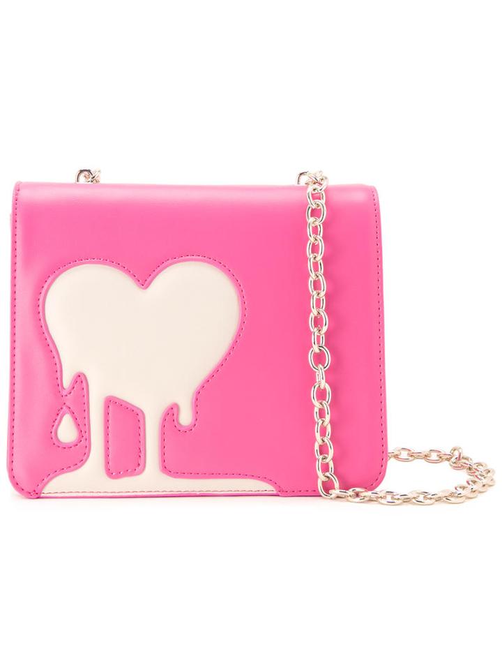 Love Moschino Melted Heart Crossbody Bag, Women's, Pink/purple, Polyurethane