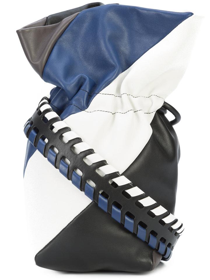 Dvf Diane Von Furstenberg Evening Drawstring Bag - Black