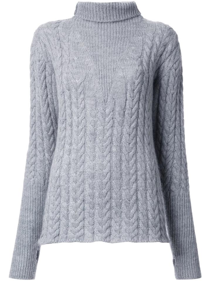 08sircus Roll Neck Jumper, Women's, Size: 1, Grey, Nylon/mohair/wool